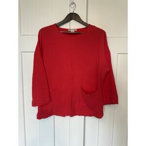 C&C California Women's Top Size Medium NWT Coral 100% Cotton Beach Resortwear